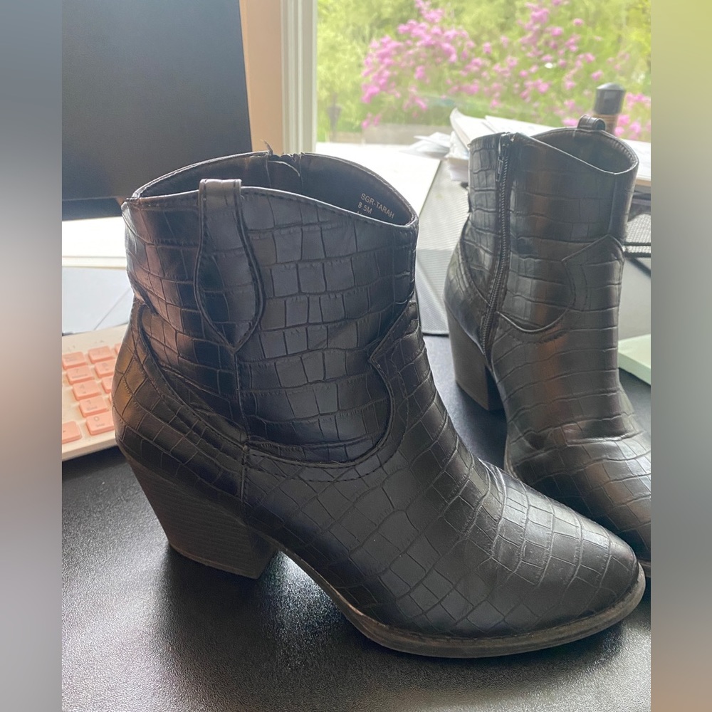 Faux Gator Boots